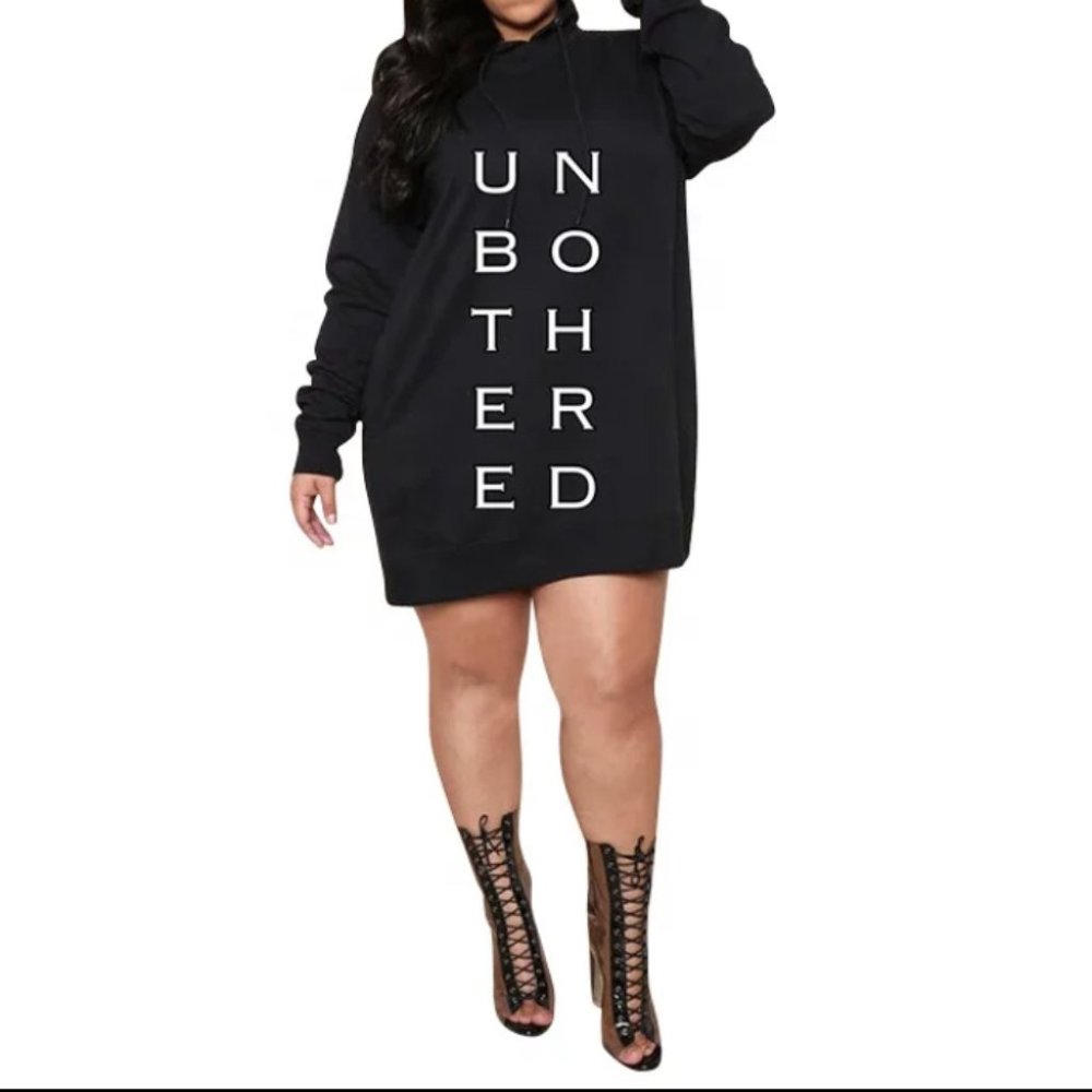 CURVE CLIQUE “Unbothered” Oversized Hoodie